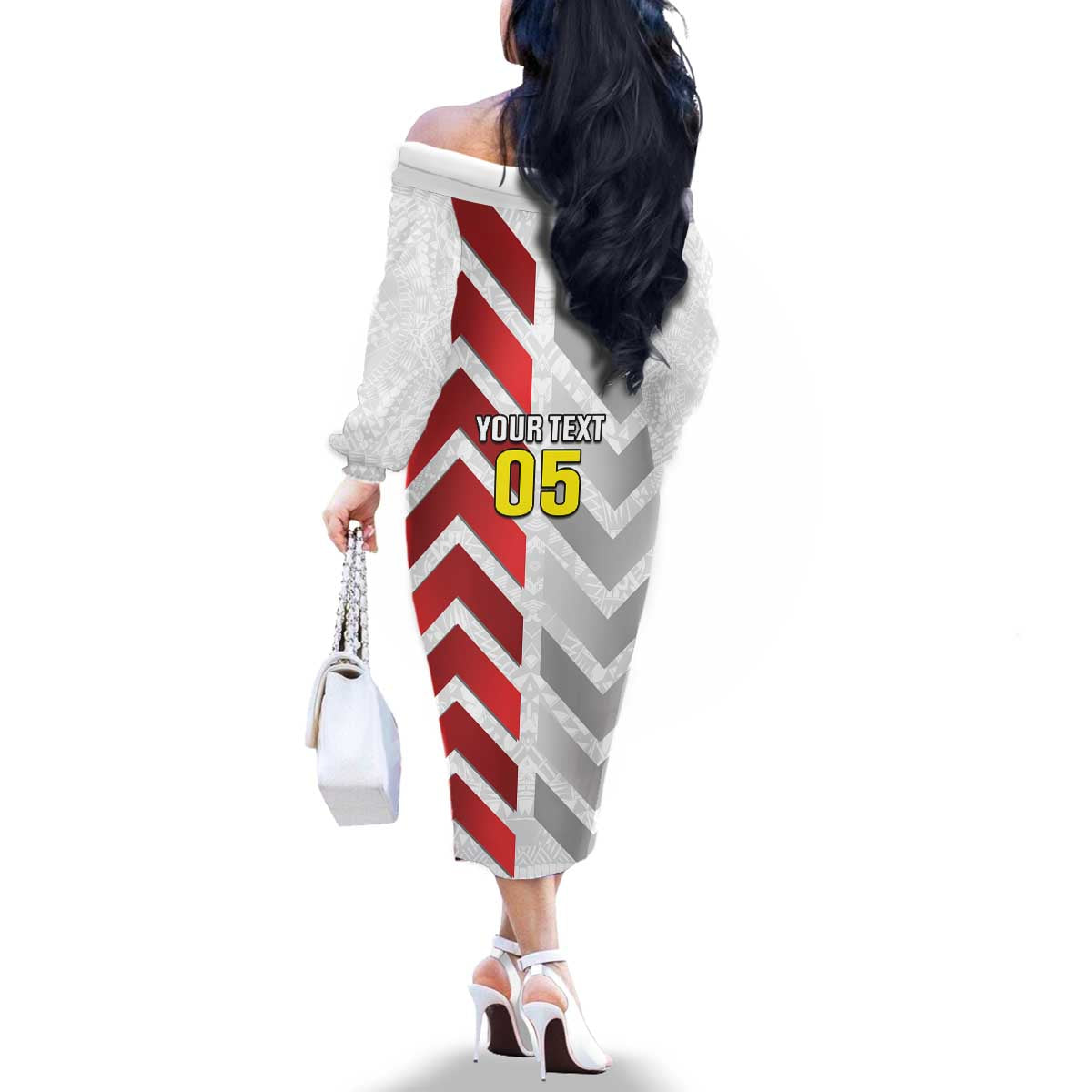 Custom New Caledonia Football Family Matching Off The Shoulder Long Sleeve Dress and Hawaiian Shirt Unique Style