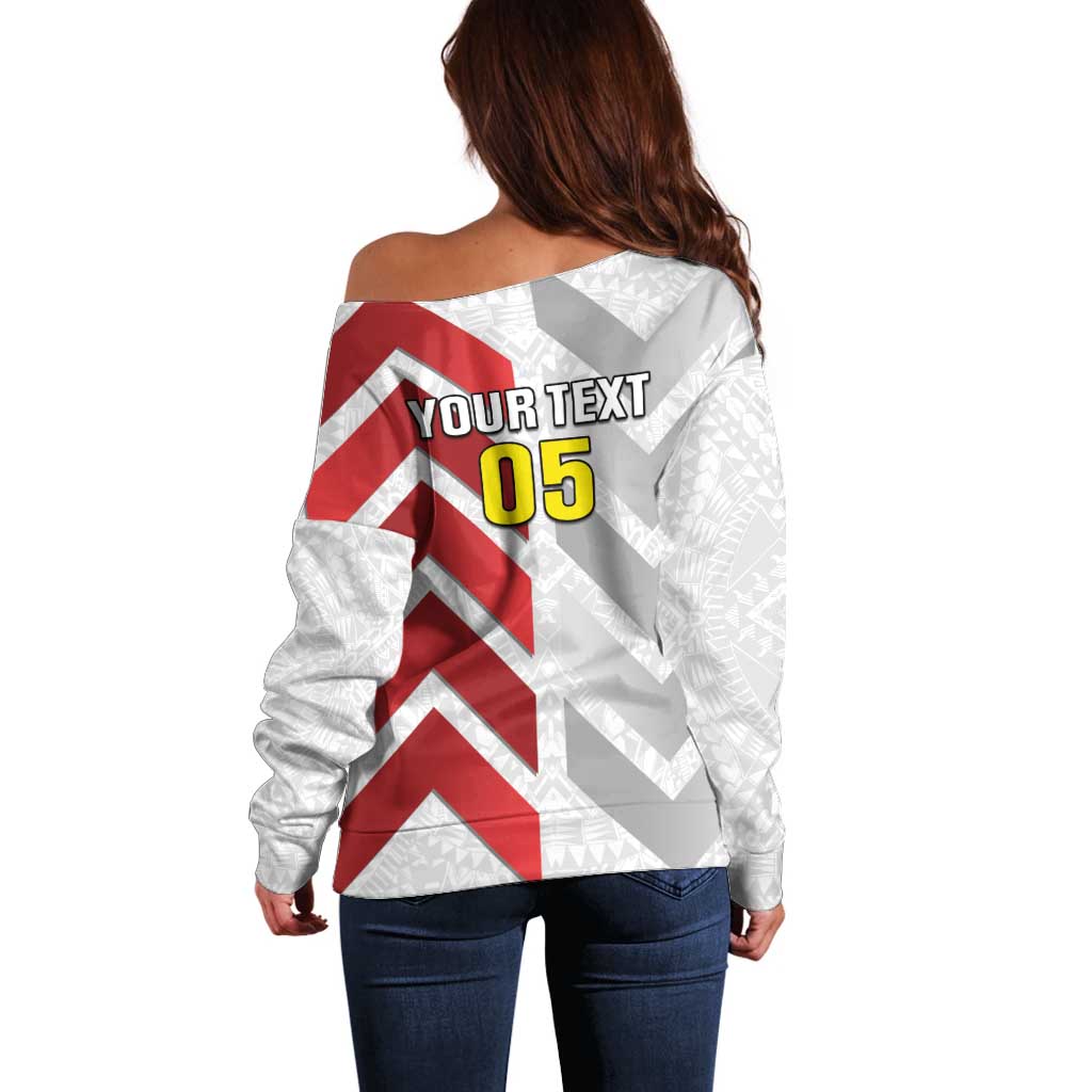 Custom New Caledonia Football Off Shoulder Sweater Unique Style