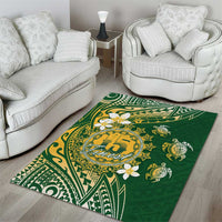 Cook Islands 15 Finest Area Rug Plumeria Polynesian Turtle