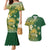 Cook Islands 15 Finest Couples Matching Mermaid Dress and Hawaiian Shirt Plumeria Polynesian Turtle