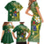 Cook Islands 15 Finest Family Matching Short Sleeve Bodycon Dress and Hawaiian Shirt Plumeria Polynesian Turtle