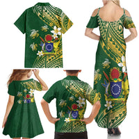 Cook Islands 15 Finest Family Matching Summer Maxi Dress and Hawaiian Shirt Plumeria Polynesian Turtle LT05 - Polynesian Pride