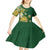 Cook Islands 15 Finest Kid Short Sleeve Dress Plumeria Polynesian Turtle