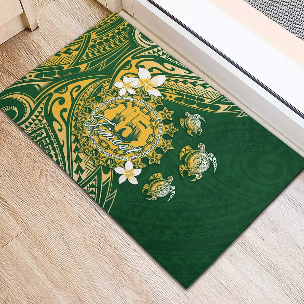 Cook Islands 15 Finest Rubber Doormat Plumeria Polynesian Turtle