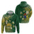 Cook Islands 15 Finest Zip Hoodie Plumeria Polynesian Turtle