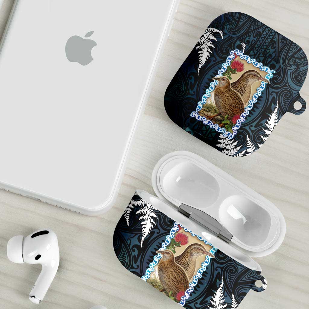 New Zealand Weka AirPods Case Maori Hen Koru Pattern - Polynesian Pride