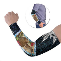 New Zealand Weka Arm Sleeves Maori Hen Koru Pattern - Polynesian Pride
