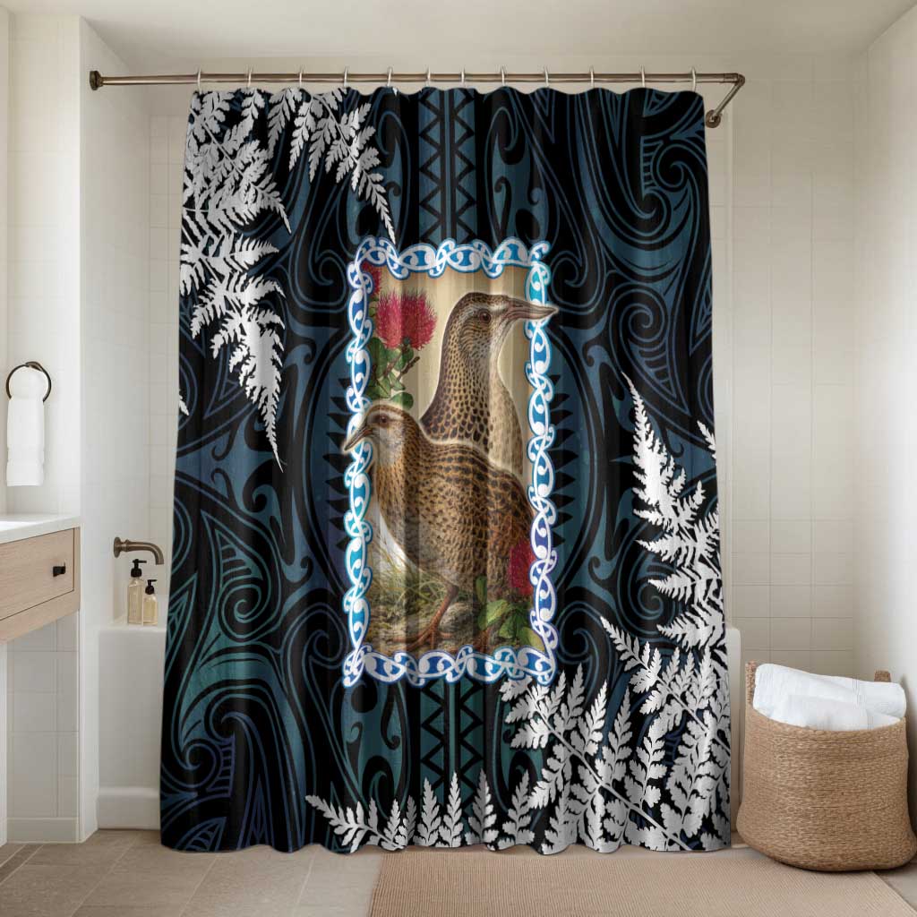 New Zealand Weka Bathroom Set Maori Hen Koru Pattern - Polynesian Pride