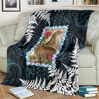 New Zealand Weka Blanket Maori Hen Koru Pattern - Polynesian Pride