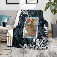 New Zealand Weka Blanket Maori Hen Koru Pattern - Polynesian Pride