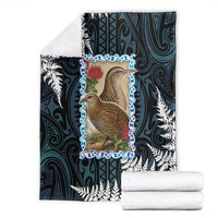 New Zealand Weka Blanket Maori Hen Koru Pattern - Polynesian Pride