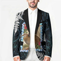 New Zealand Weka Blazer Maori Hen Koru Pattern - Polynesian Pride