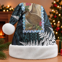 New Zealand Weka Christmas Santa Hat Maori Hen Koru Pattern LT05 Without Fur Black - Polynesian Pride