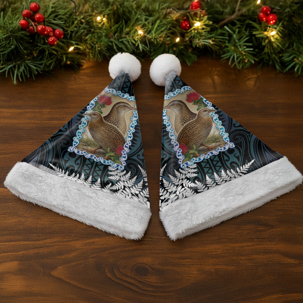 New Zealand Weka Christmas Santa Hat Maori Hen Koru Pattern LT05 - Polynesian Pride