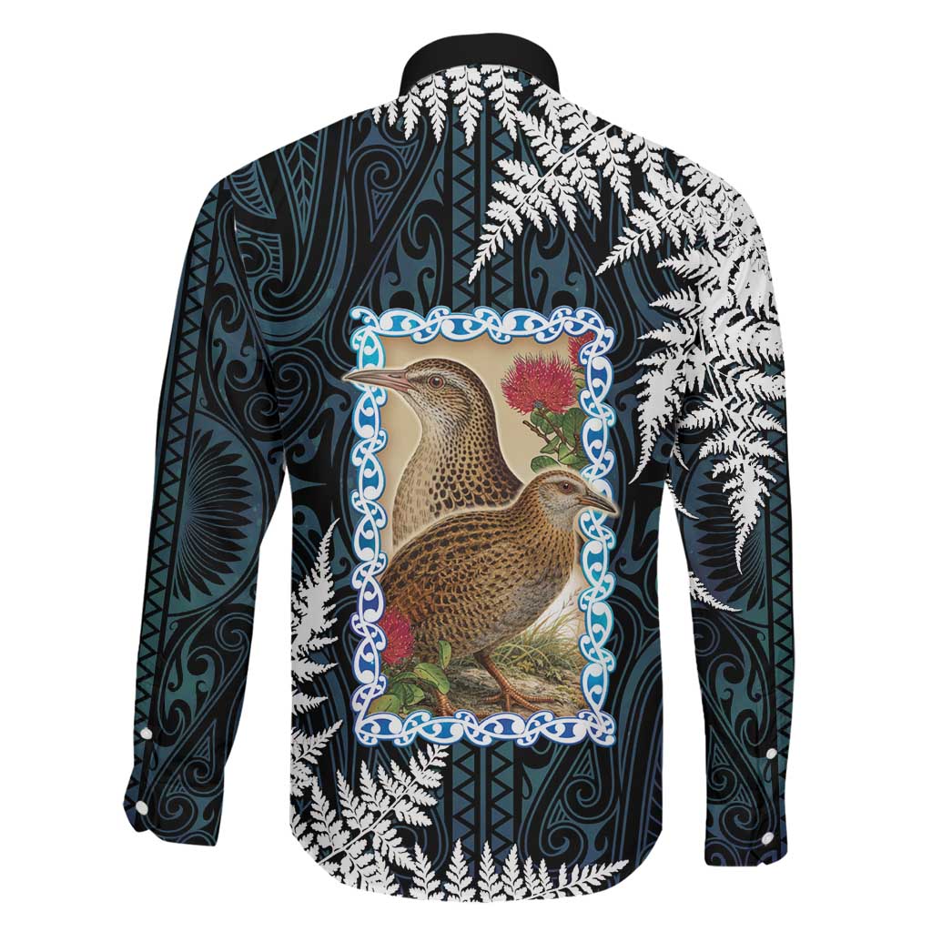 New Zealand Weka Family Matching Puletasi and Hawaiian Shirt Maori Hen Koru Pattern LT05 - Polynesian Pride