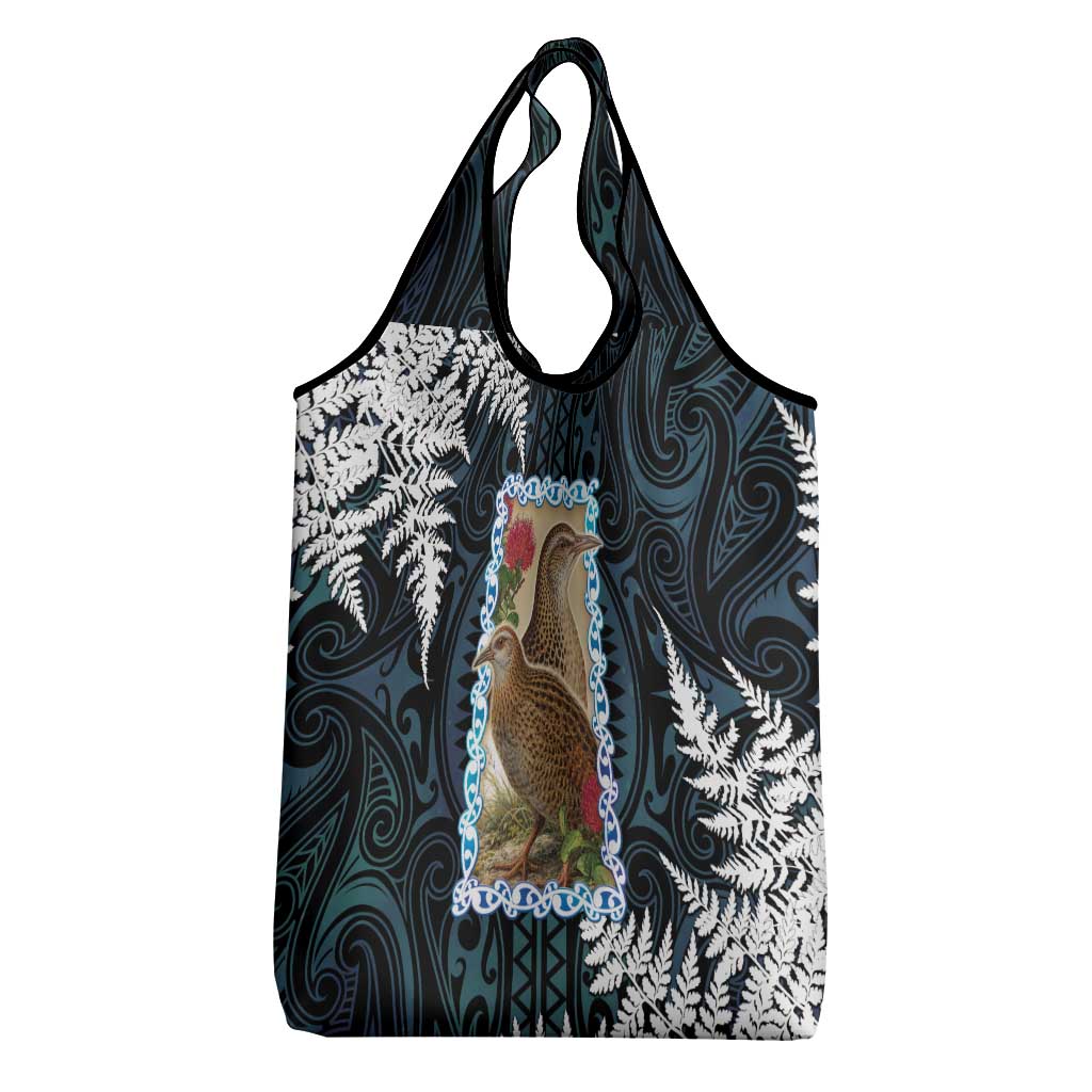 New Zealand Weka Grocery Bag Maori Hen Koru Pattern - Polynesian Pride