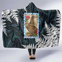 New Zealand Weka Hooded Blanket Maori Hen Koru Pattern - Polynesian Pride
