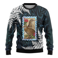 New Zealand Weka Ugly Christmas Sweater Maori Hen Koru Pattern LT05 - Polynesian Pride
