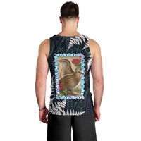 New Zealand Weka Men Tank Top Maori Hen Koru Pattern - Polynesian Pride