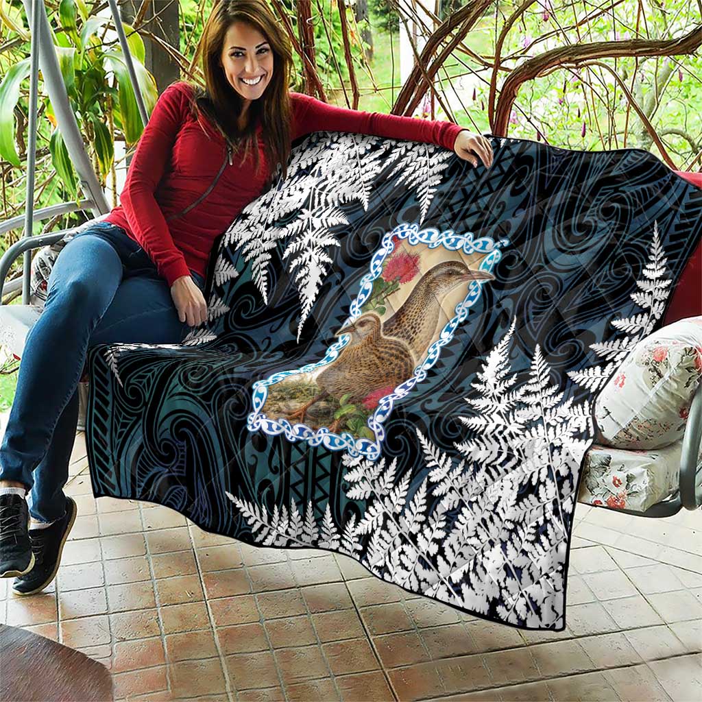 New Zealand Weka Quilt Maori Hen Koru Pattern - Polynesian Pride