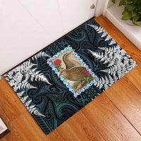 New Zealand Weka Rubber Doormat Maori Hen Koru Pattern - Polynesian Pride