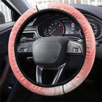New Zealand Fantail Steering Wheel Cover Maori Koru With Pohutukawa Flowers LT05 - Polynesian Pride