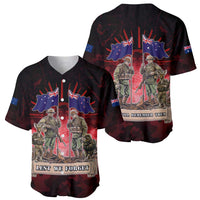 Australia And New Zealand ANZAC Day Baseball Jersey Soldiers Lest We Forget