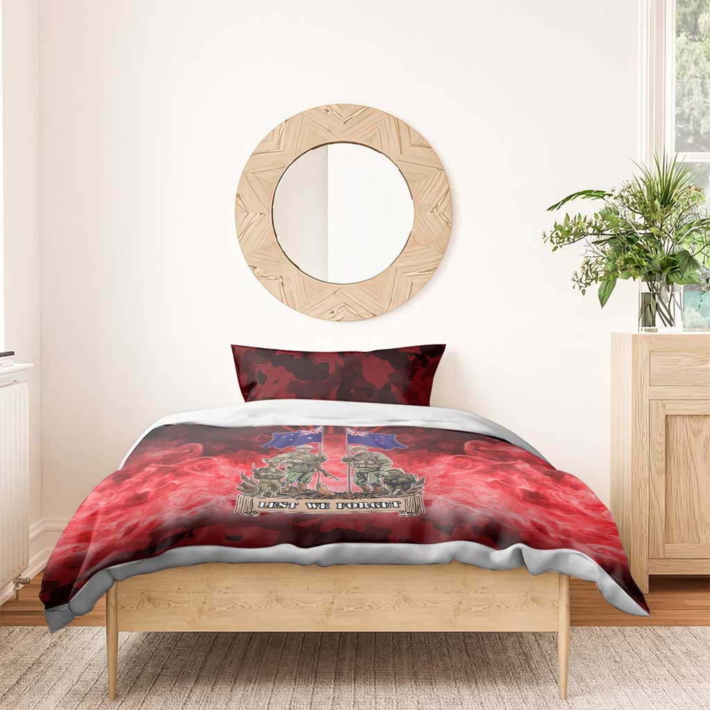 Australia And New Zealand ANZAC Day Bedding Set Soldiers Lest We Forget