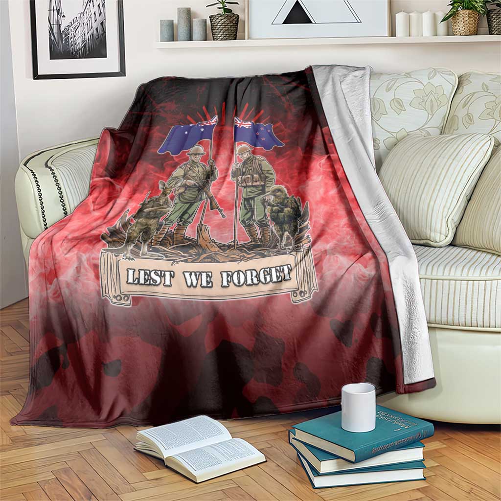 Australia And New Zealand ANZAC Day Blanket Soldiers Lest We Forget