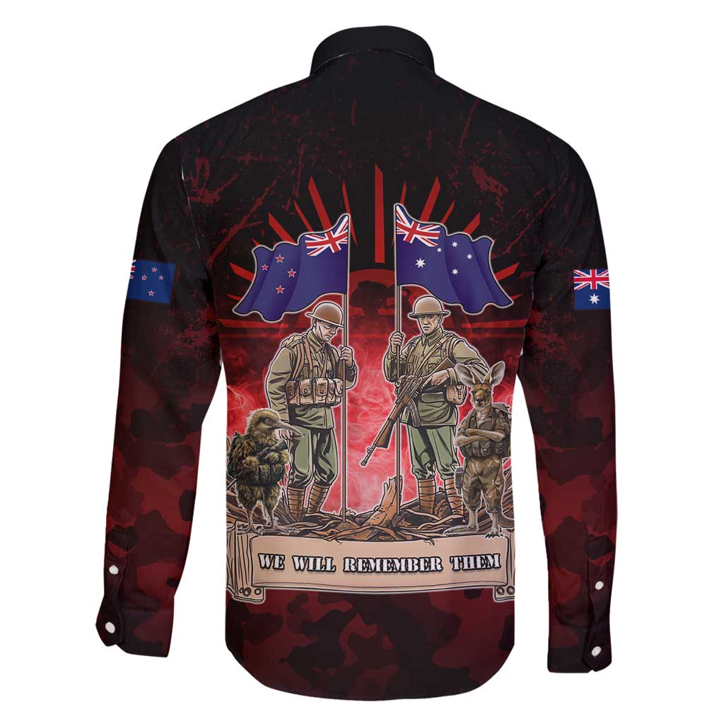 Australia And New Zealand ANZAC Day Family Matching Mermaid Dress and Hawaiian Shirt Soldiers Lest We Forget