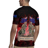 Australia And New Zealand ANZAC Day Rugby Jersey Soldiers Lest We Forget