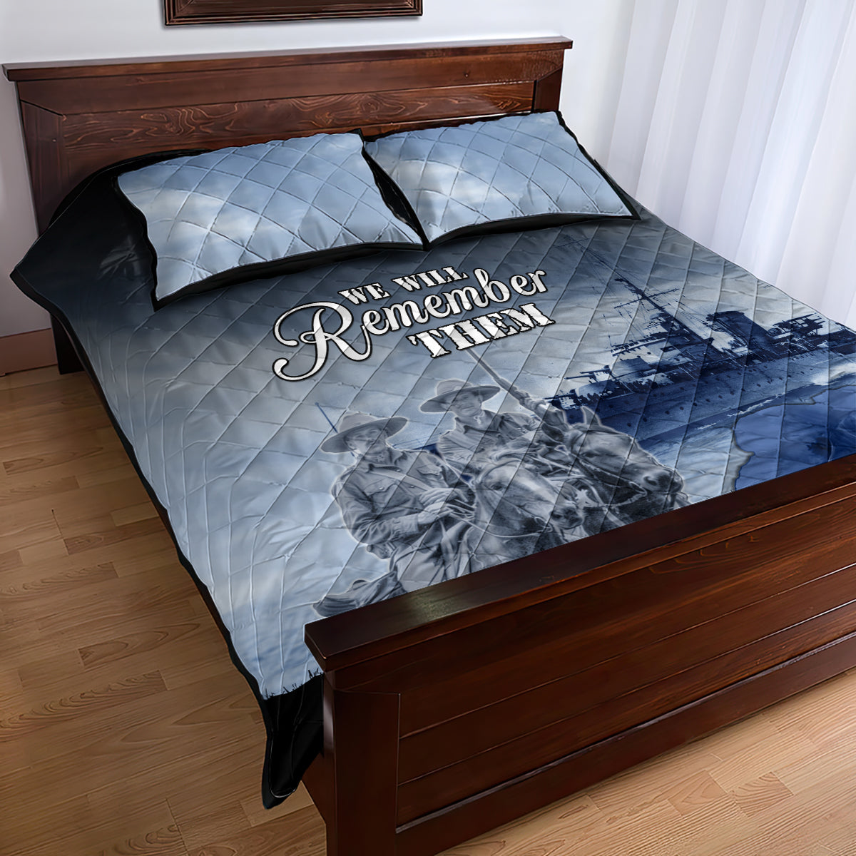 New Zealand ANZAC Day Quilt Bed Set HMNZS Achilles We Will Remember Them LT05 - Polynesian Pride