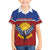 Kiribati 45th Independence Day Family Matching Off Shoulder Short Dress and Hawaiian Shirt Lesser Frigatebird Tribal Pattern