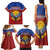 Kiribati 45th Independence Day Family Matching Tank Maxi Dress and Hawaiian Shirt Lesser Frigatebird Tribal Pattern