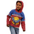 Kiribati 45th Independence Day Kid Hoodie Lesser Frigatebird Tribal Pattern