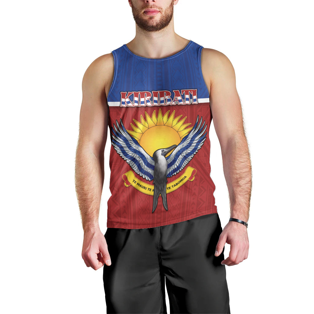 Kiribati 45th Independence Day Men Tank Top Lesser Frigatebird Tribal Pattern