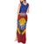 Kiribati 45th Independence Day Tank Maxi Dress Lesser Frigatebird Tribal Pattern