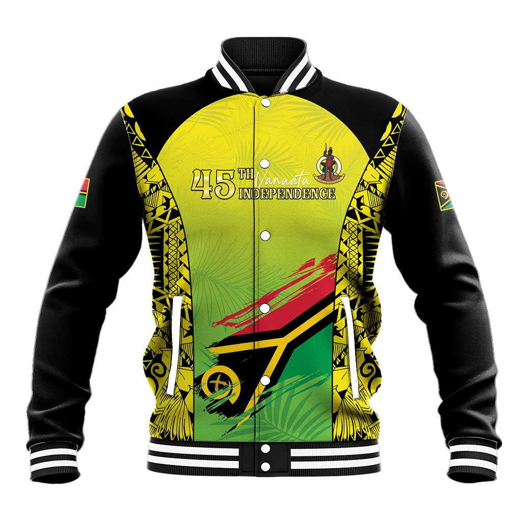 Vanuatu 45th Independence Baseball Jacket Special Style - Polynesian Pride
