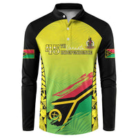 Vanuatu 45th Independence Button Sweatshirt Special Style - Polynesian Pride