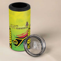 Vanuatu 45th Independence 4 in 1 Can Cooler Tumbler Special Style - Polynesian Pride