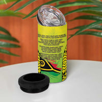 Vanuatu 45th Independence 4 in 1 Can Cooler Tumbler Special Style - Polynesian Pride