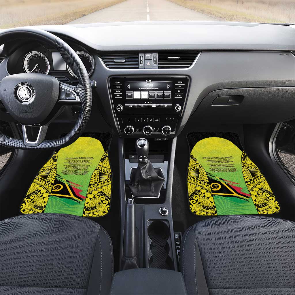 Vanuatu 45th Independence Car Mats Special Style - Polynesian Pride