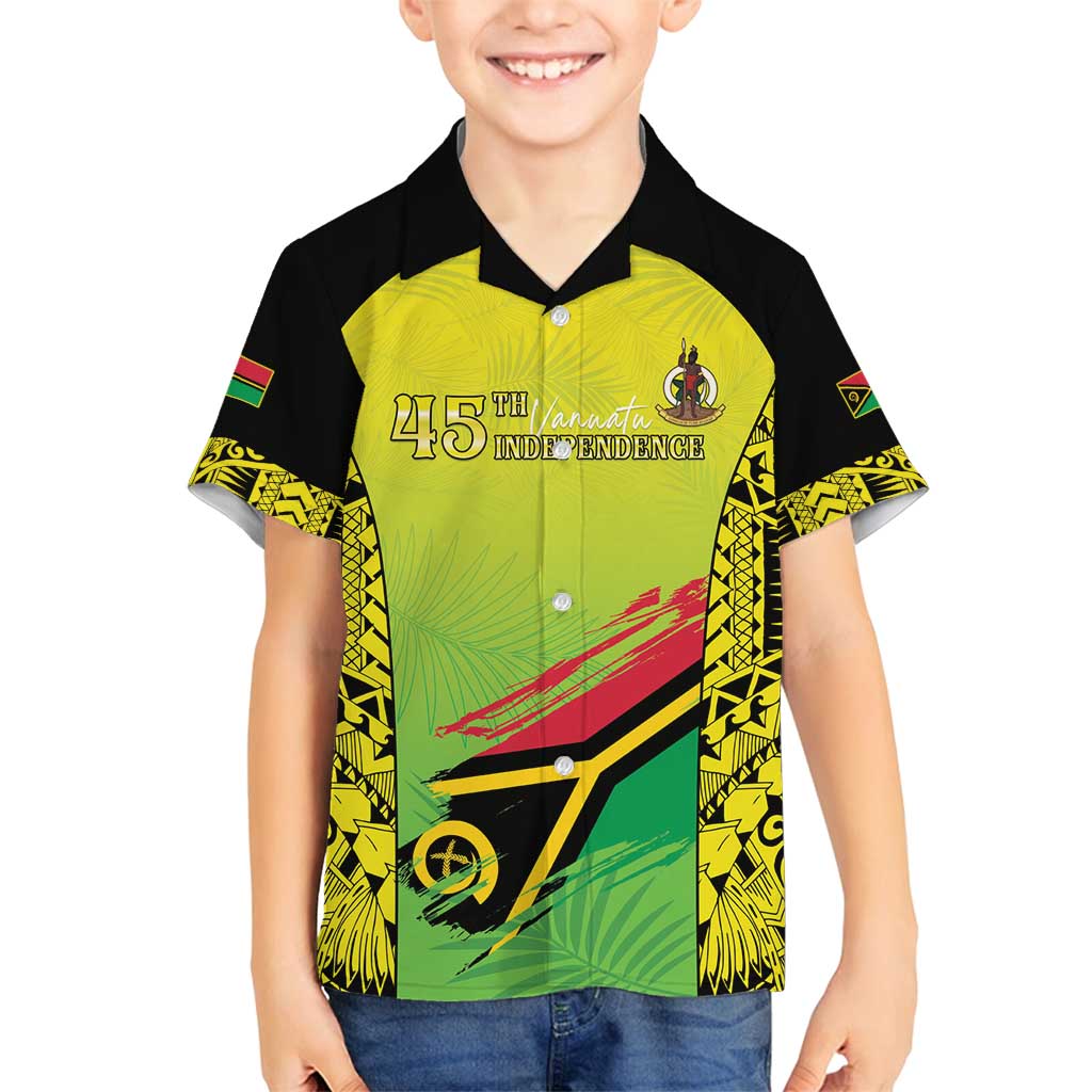 Vanuatu 45th Independence Family Matching Puletasi and Hawaiian Shirt Special Style - Polynesian Pride