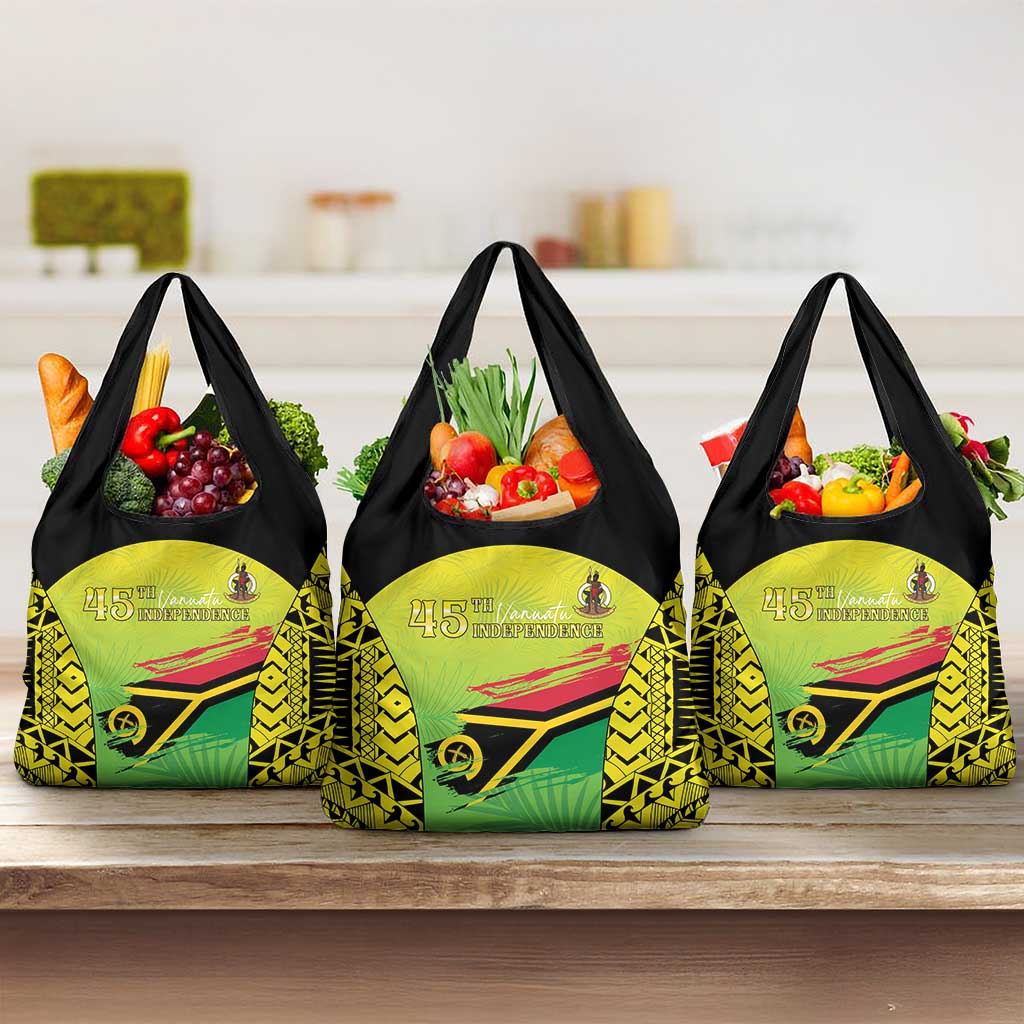 Vanuatu 45th Independence Grocery Bag Special Style - Polynesian Pride