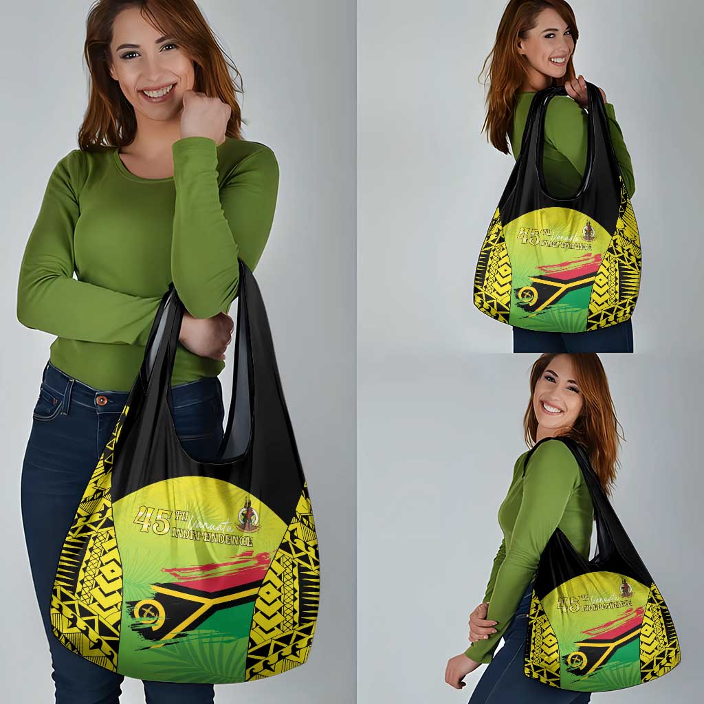 Vanuatu 45th Independence Grocery Bag Special Style - Polynesian Pride