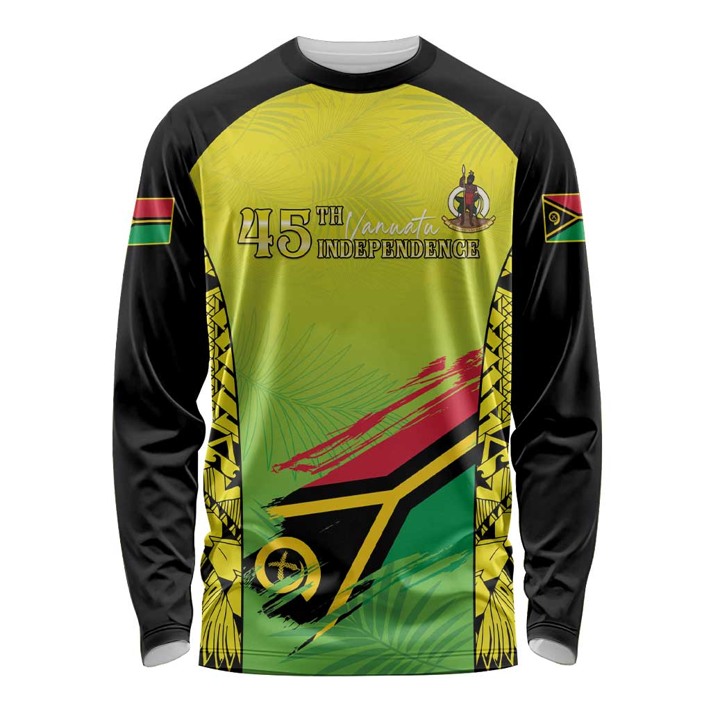 Vanuatu 45th Independence Long Sleeve Shirt Special Style - Polynesian Pride