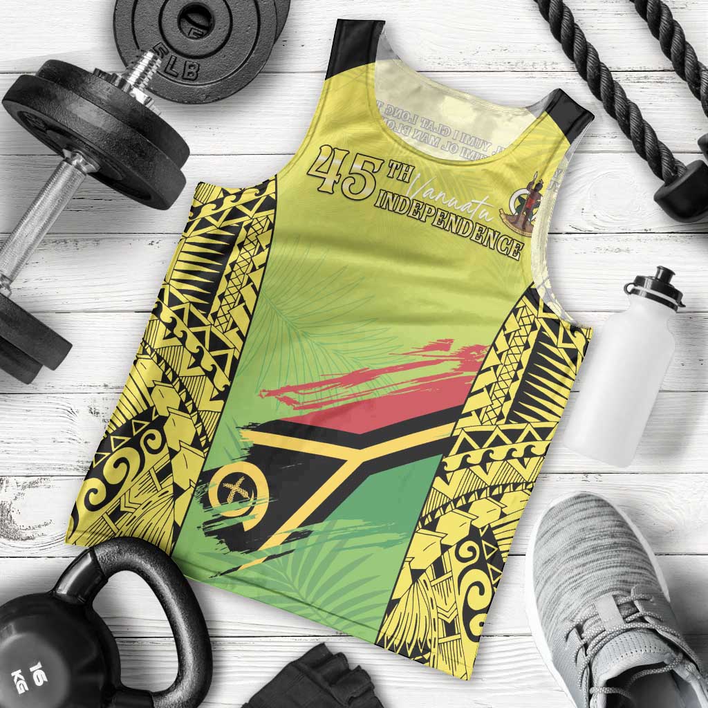 Vanuatu 45th Independence Men Tank Top Special Style - Polynesian Pride