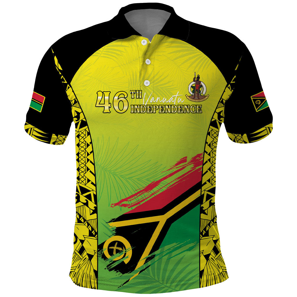 Vanuatu 46th Independence Polo Shirt Special Style LT05 Yellow - Polynesian Pride