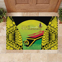 Vanuatu 45th Independence Rubber Doormat Special Style - Polynesian Pride