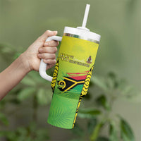 Vanuatu 45th Independence Tumbler With Handle Special Style - Polynesian Pride